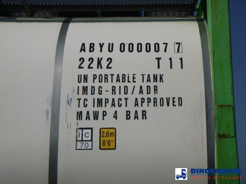 מכל אחסון Danteco Food tank container inox 20 ft / 25 m3 / 1 comp: תמונה 6
