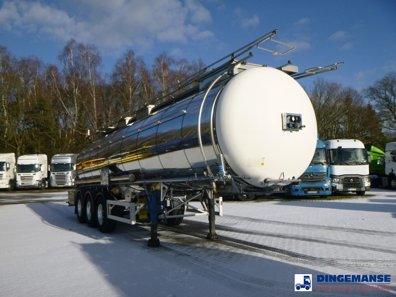 Feldbinder Chemical tank inox L4BH 30 m3 / 1 comp + pump - סמיטריילר מכל: תמונה 2 Feldbinder Chemical tank inox L4BH 30 m3 / 1 comp + pump - סמיטריילר מכל: תמונה 2