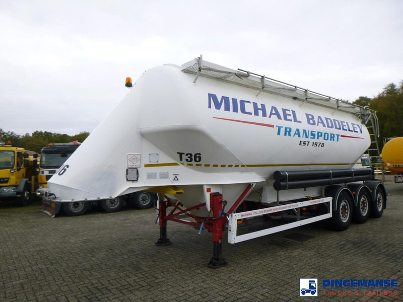 Feldbinder Powder tank alu 40 m3 / 1 comp - סמיטריילר מכל: תמונה 1 Feldbinder Powder tank alu 40 m3 / 1 comp - סמיטריילר מכל: תמונה 1