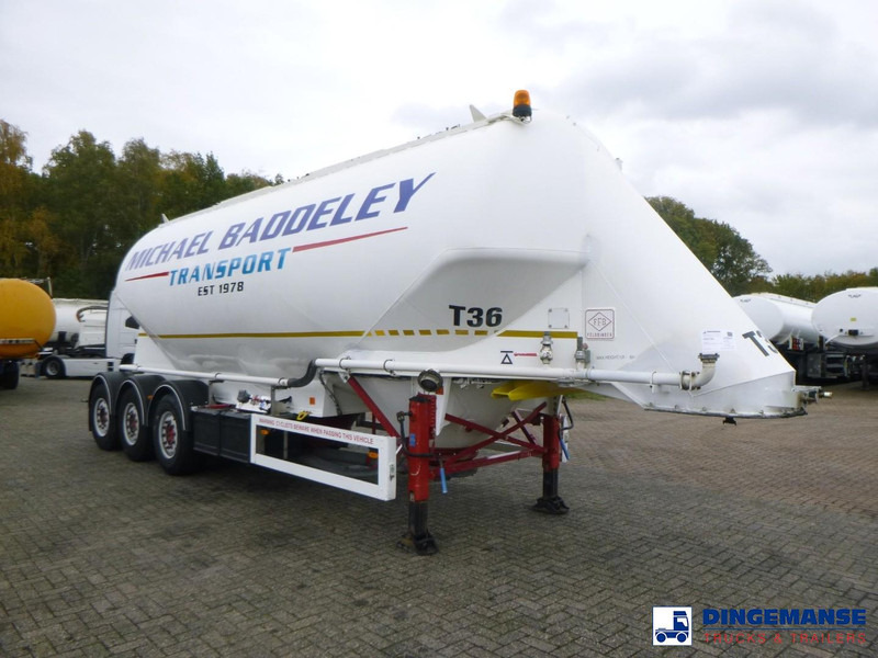 Feldbinder Powder tank alu 40 m3 / 1 comp - סמיטריילר מכל: תמונה 2 Feldbinder Powder tank alu 40 m3 / 1 comp - סמיטריילר מכל: תמונה 2