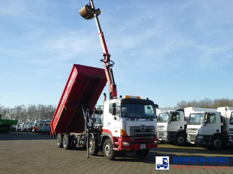 Hino FY1EUKA 8x4 tipper RHD + Palfinger E120L + grapple - משאית מנוף: תמונה 2 Hino FY1EUKA 8x4 tipper RHD + Palfinger E120L + grapple - משאית מנוף: תמונה 2