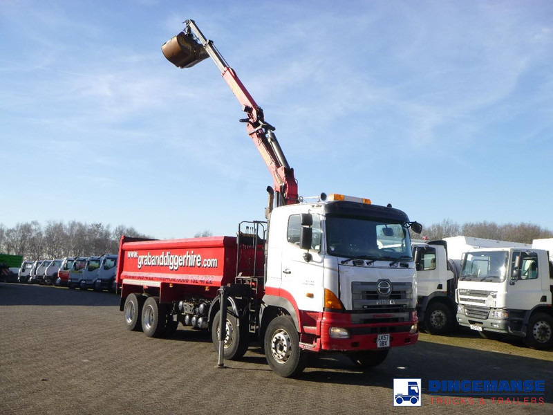 הַחכָּרָה Hino FY1EUKA 8x4 tipper RHD + Palfinger E120L + grapple Hino FY1EUKA 8x4 tipper RHD + Palfinger E120L + grapple: תמונה 8
