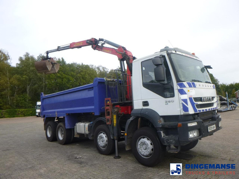 Iveco AD340T36 8x4 RHD tipper + Palfinger E120 plus + grapple - משאית מנוף: תמונה 2 Iveco AD340T36 8x4 RHD tipper + Palfinger E120 plus + grapple - משאית מנוף: תמונה 2