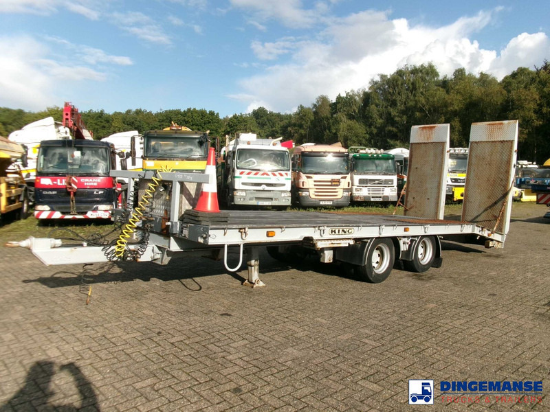 KING 2-axle platform drawbar trailer 14t + ramps - קרון נגרר צד נופל/ שטוח: תמונה 1 KING 2-axle platform drawbar trailer 14t + ramps - קרון נגרר צד נופל/ שטוח: תמונה 1