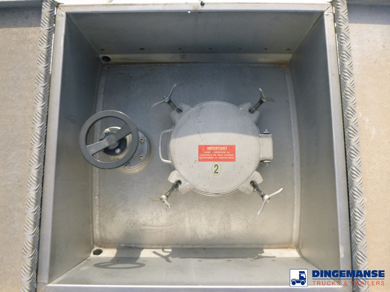 סמיטריילר מכל Magyar Chemical tank inox L4BH 44.5 m3 / 3 comp: תמונה 15