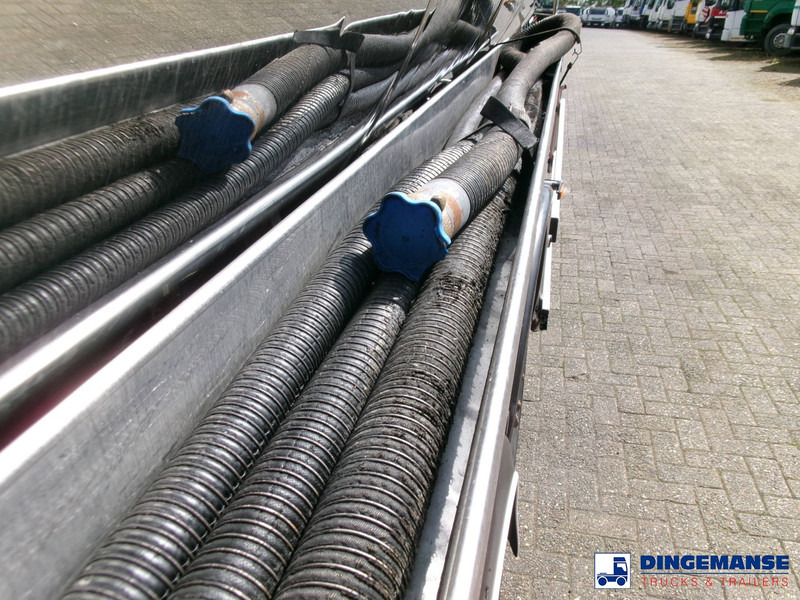 סמיטריילר מכל Magyar Heavy oil tank inox 37 m3 / 5 comp + pump: תמונה 12