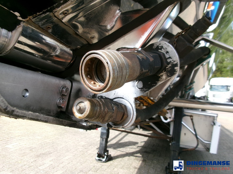 סמיטריילר מכל Magyar Heavy oil tank inox 37 m3 / 5 comp + pump: תמונה 11