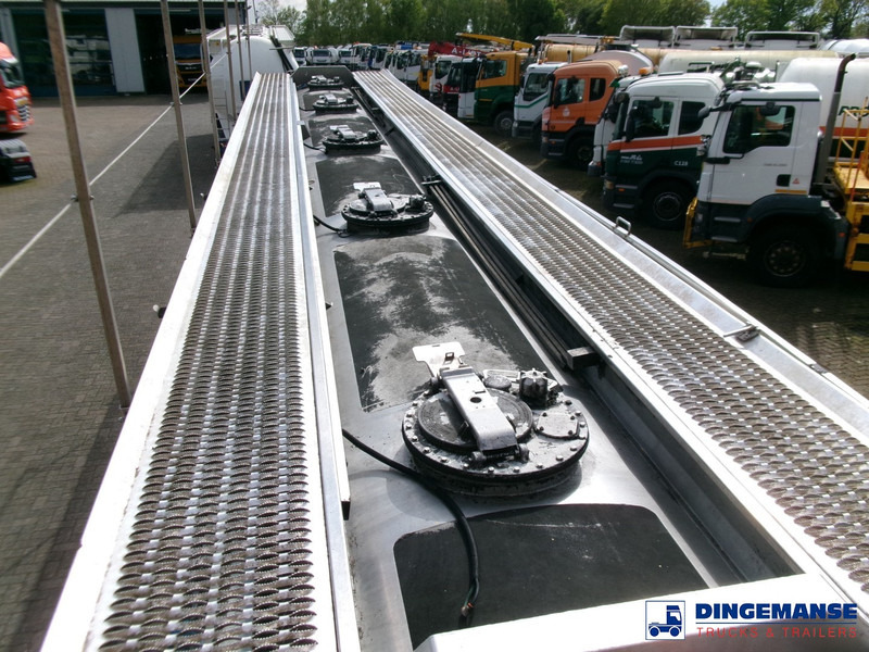 סמיטריילר מכל Magyar Heavy oil tank inox 37 m3 / 5 comp + pump: תמונה 14