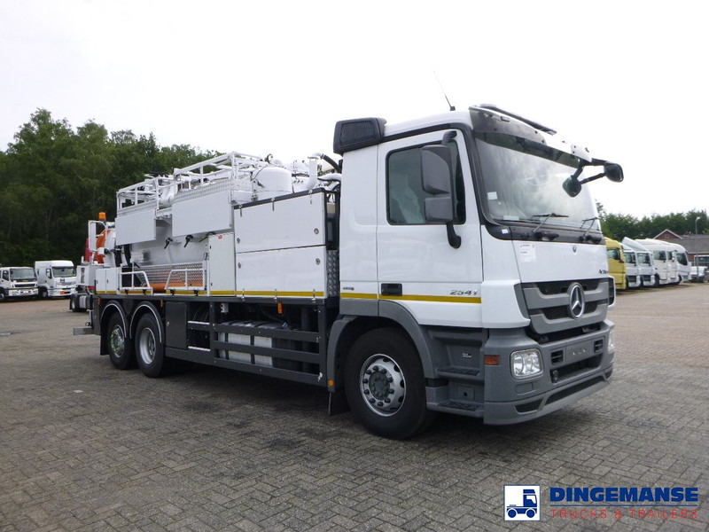 משאית ואקום Mercedes-Benz Actros 2541 6x2 RHD E5 Huwer vacuum tank / hydrocureur 12 m3: תמונה 6