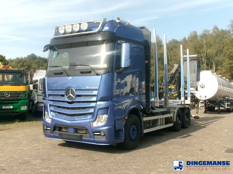 Mercedes-Benz Actros 2663 6x4 Euro 6 loglift F96 crane timber truck - משאית מנוף: תמונה 1 Mercedes-Benz Actros 2663 6x4 Euro 6 loglift F96 crane timber truck - משאית מנוף: תמונה 1