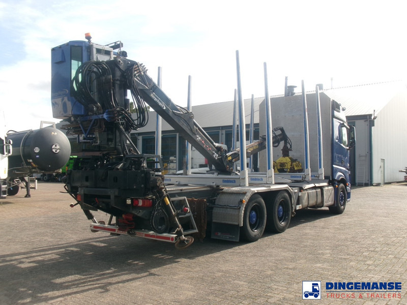 Mercedes-Benz Actros 2663 6x4 Euro 6 loglift F96 crane timber truck - משאית מנוף: תמונה 4 Mercedes-Benz Actros 2663 6x4 Euro 6 loglift F96 crane timber truck - משאית מנוף: תמונה 4