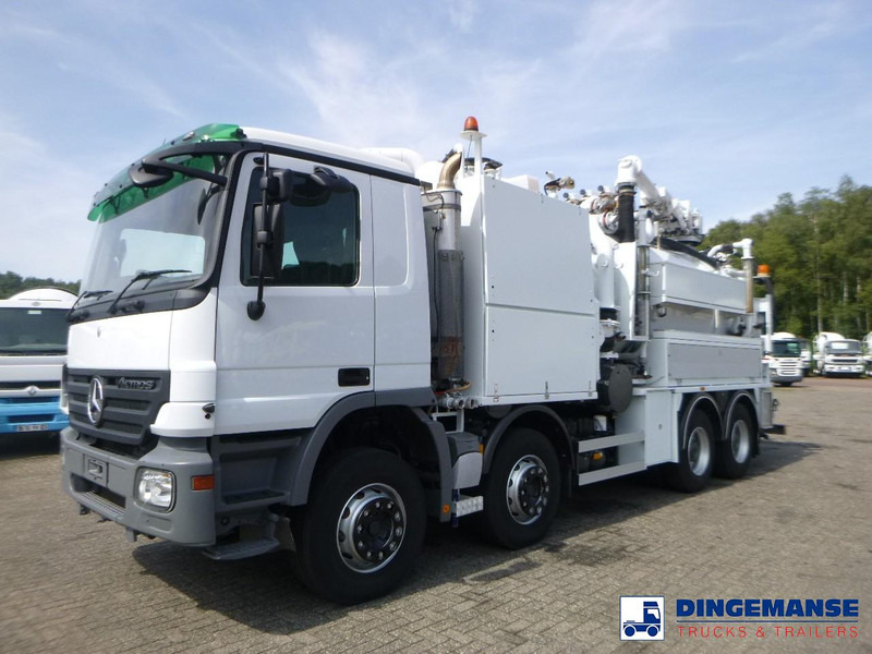 Mercedes-Benz Actros 3241 8x4 RHD Huwer vacuum tank / hydrocureur 15 m3 - משאית ואקום: תמונה 1 Mercedes-Benz Actros 3241 8x4 RHD Huwer vacuum tank / hydrocureur 15 m3 - משאית ואקום: תמונה 1