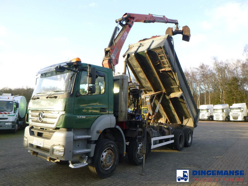 Mercedes-Benz Axor 3236 8x4 RHD tipper + Hiab 1283 DK-2 Duo - משאית מנוף: תמונה 1 Mercedes-Benz Axor 3236 8x4 RHD tipper + Hiab 1283 DK-2 Duo - משאית מנוף: תמונה 1