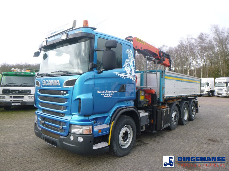 משאית מנוף Scania R 500 8X2 tipper + Palfinger PK27001 EHD: תמונה 10