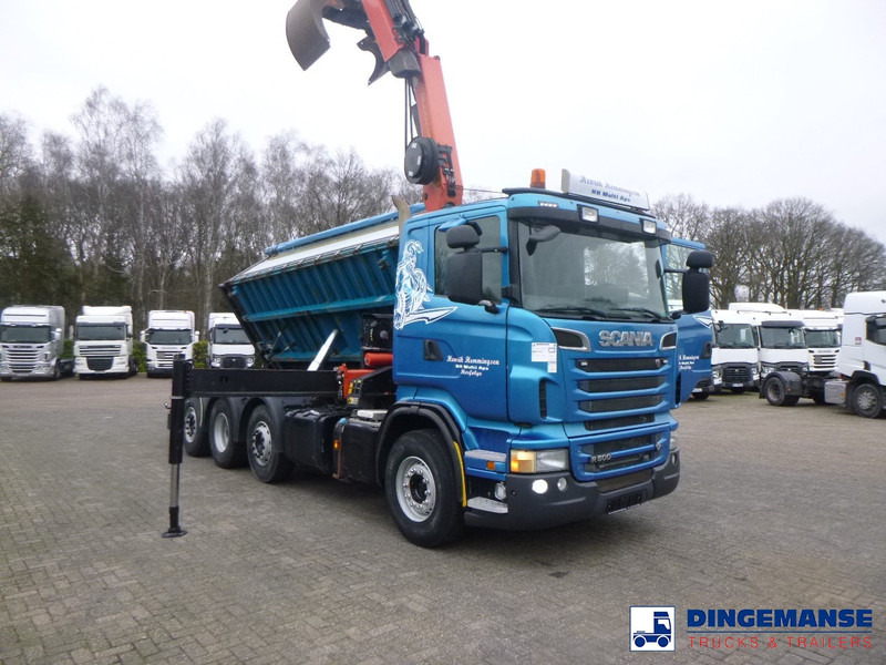 משאית מנוף Scania R 500 8X2 tipper + Palfinger PK27001 EHD: תמונה 6