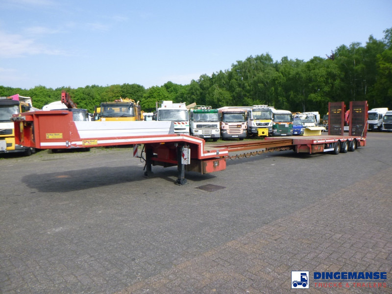 TURBO'S HOET 3-axle semi-lowbed trailer 39 t + ramps - סמיטריילר עם מטען נמוך: תמונה 1 TURBO'S HOET 3-axle semi-lowbed trailer 39 t + ramps - סמיטריילר עם מטען נמוך: תמונה 1