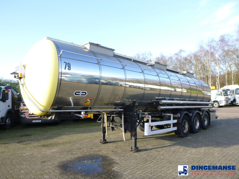 Van Hool Chemical tank inox 30 m3 / 1 comp - קרון נגרר עם מכל: תמונה 1 Van Hool Chemical tank inox 30 m3 / 1 comp - קרון נגרר עם מכל: תמונה 1