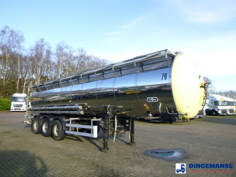 Van Hool Chemical tank inox 30 m3 / 1 comp - קרון נגרר עם מכל: תמונה 2 Van Hool Chemical tank inox 30 m3 / 1 comp - קרון נגרר עם מכל: תמונה 2