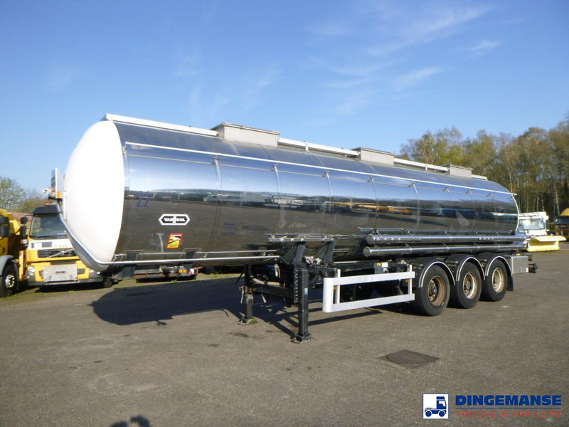 Van Hool Chemical tank inox L4BH 30 m3 / 3 comp - סמיטריילר מכל: תמונה 1 Van Hool Chemical tank inox L4BH 30 m3 / 3 comp - סמיטריילר מכל: תמונה 1