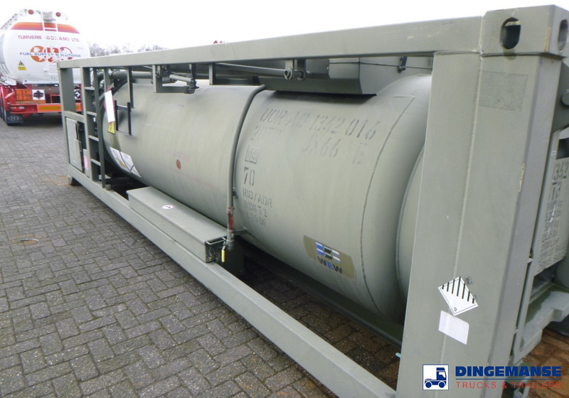מכל אחסון WEW (Westerwälder Eisenwerk) Fuel (kerosene, diesel) tank container 20 ft. inox 10 m3 / 1 comp + pump: תמונה 6