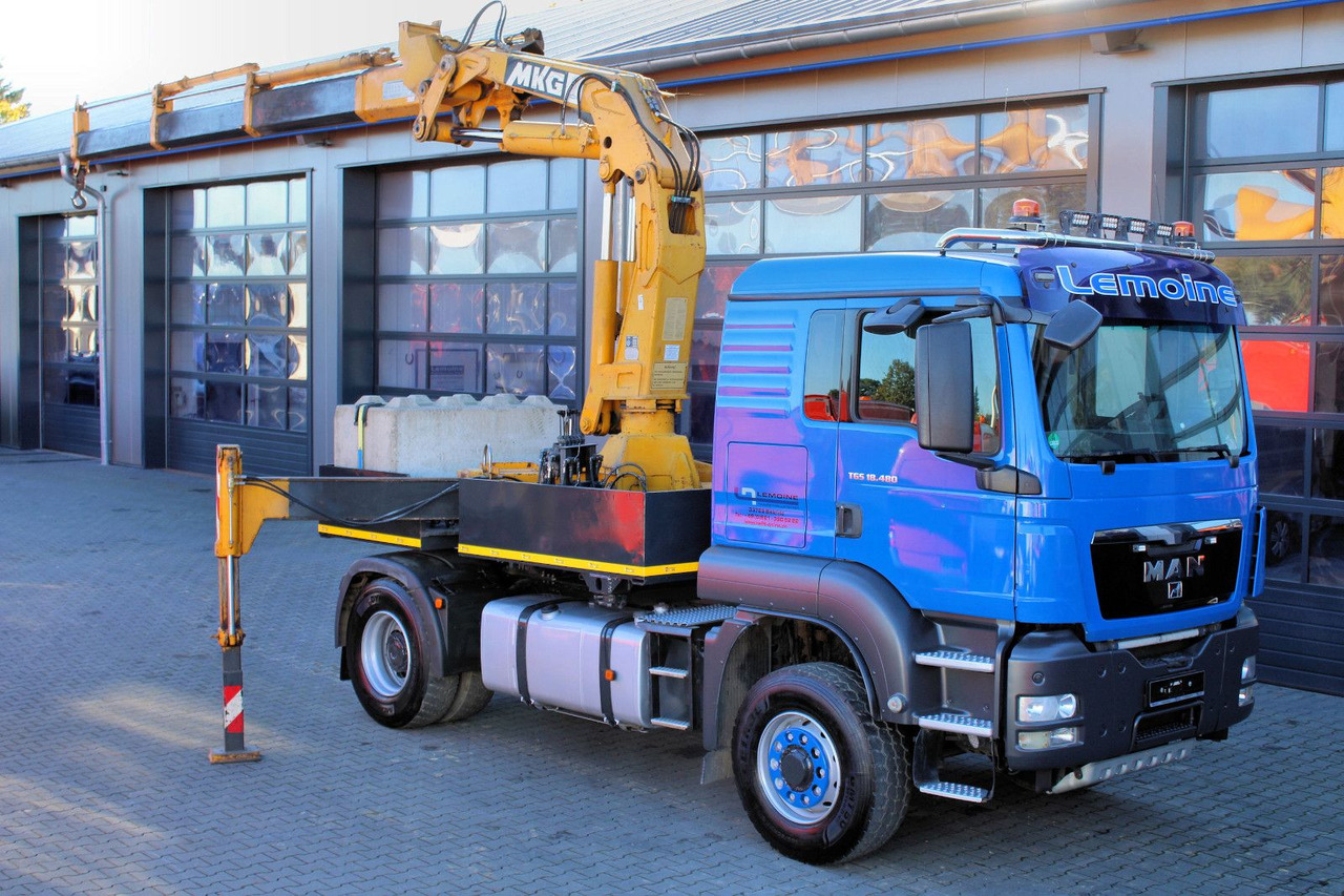 MAN TGS 18.480 4x4 BLS SZM+Pritsche MKG HLK 340 Kran - יחידת טרקטור: תמונה 1 MAN TGS 18.480 4x4 BLS SZM+Pritsche MKG HLK 340 Kran - יחידת טרקטור: תמונה 1