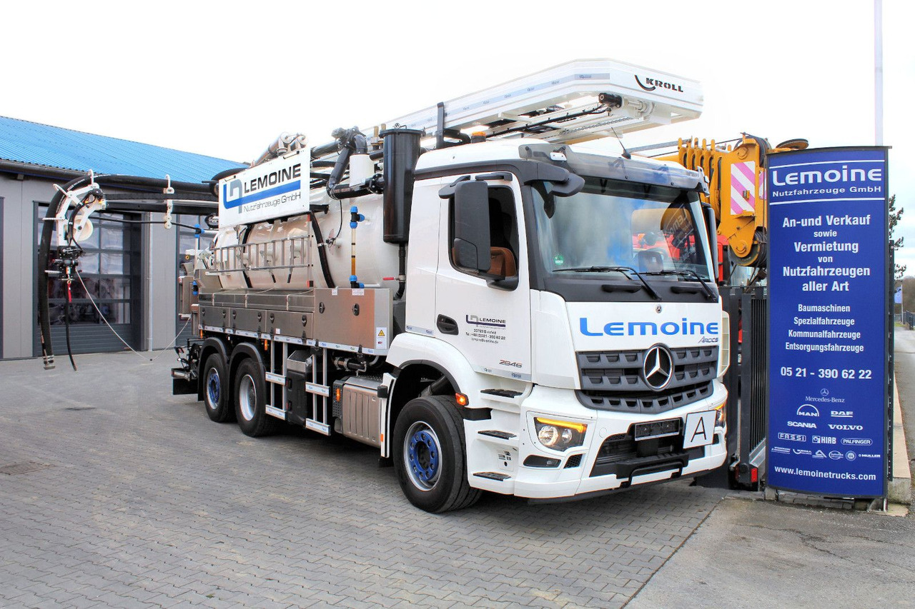 Mercedes-Benz 6x2 KROLL 14m³ HD-Kombi Wasserrückgewinner WRG - משאית ואקום: תמונה 1 Mercedes-Benz 6x2 KROLL 14m³ HD-Kombi Wasserrückgewinner WRG - משאית ואקום: תמונה 1