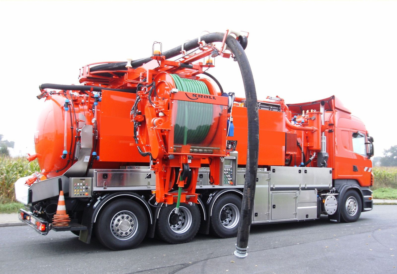 Scania R450 8x4 Kroll 19m³ W-Rückgewinner Kombi-HD +ADR - משאית ואקום: תמונה 1 Scania R450 8x4 Kroll 19m³ W-Rückgewinner Kombi-HD +ADR - משאית ואקום: תמונה 1