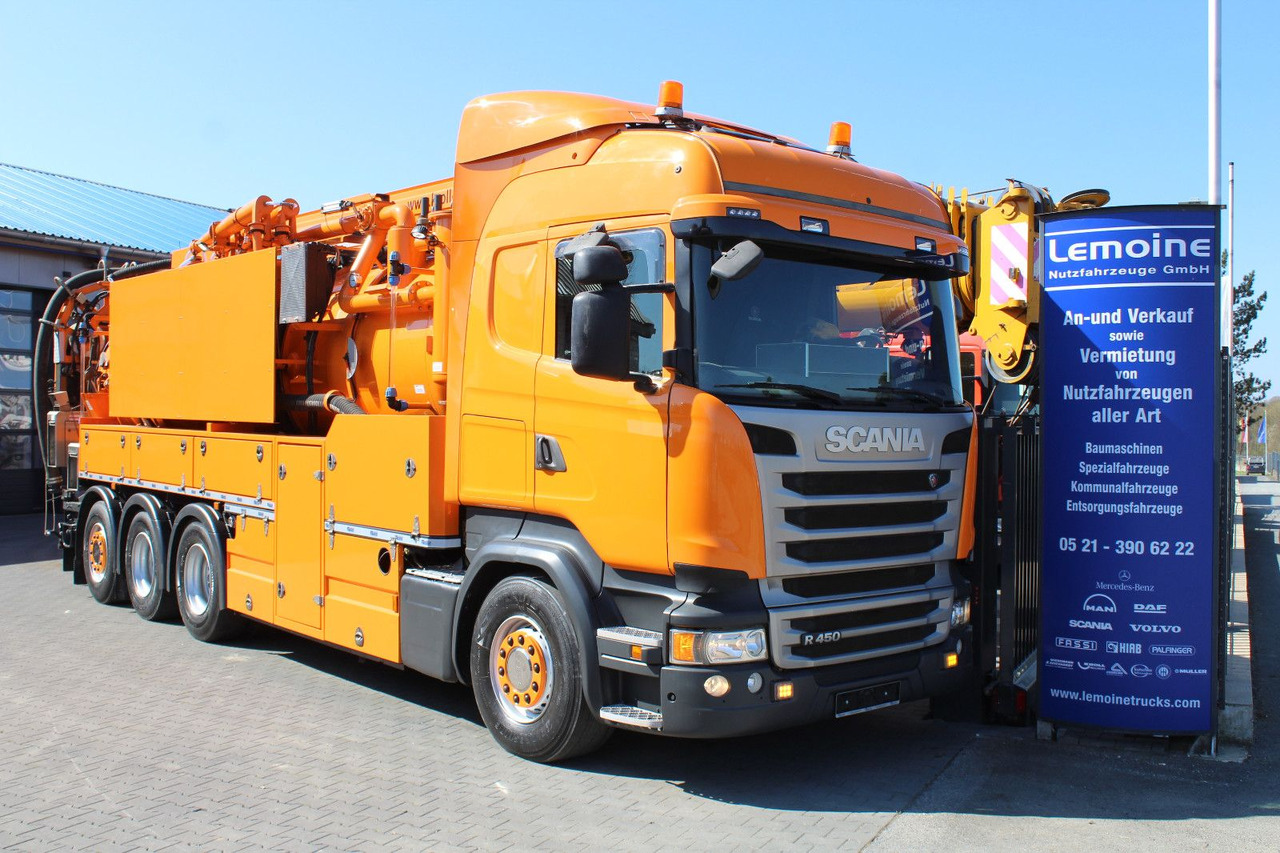 Scania R450 8x4 Kroll 19m³ Wasserrückgewinner Kombi-HD - משאית ואקום: תמונה 1 Scania R450 8x4 Kroll 19m³ Wasserrückgewinner Kombi-HD - משאית ואקום: תמונה 1
