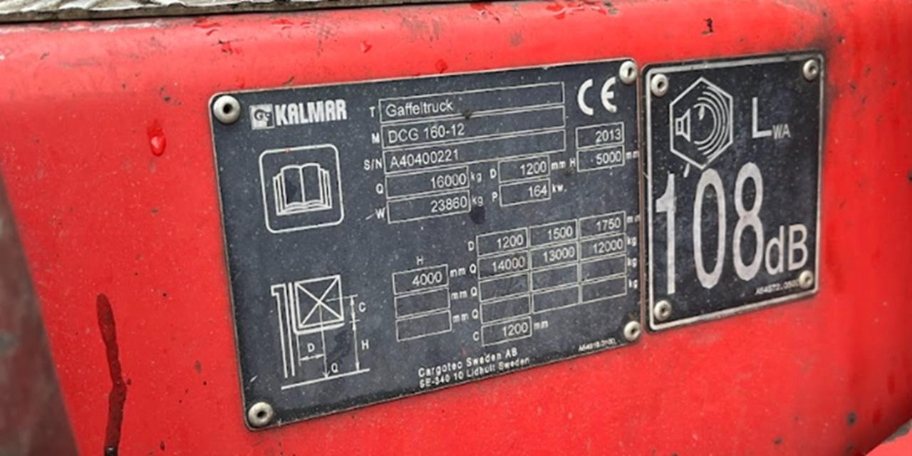 Kalmar DCG160-12 - מלגזת סולר: תמונה 3 Kalmar DCG160-12 - מלגזת סולר: תמונה 3