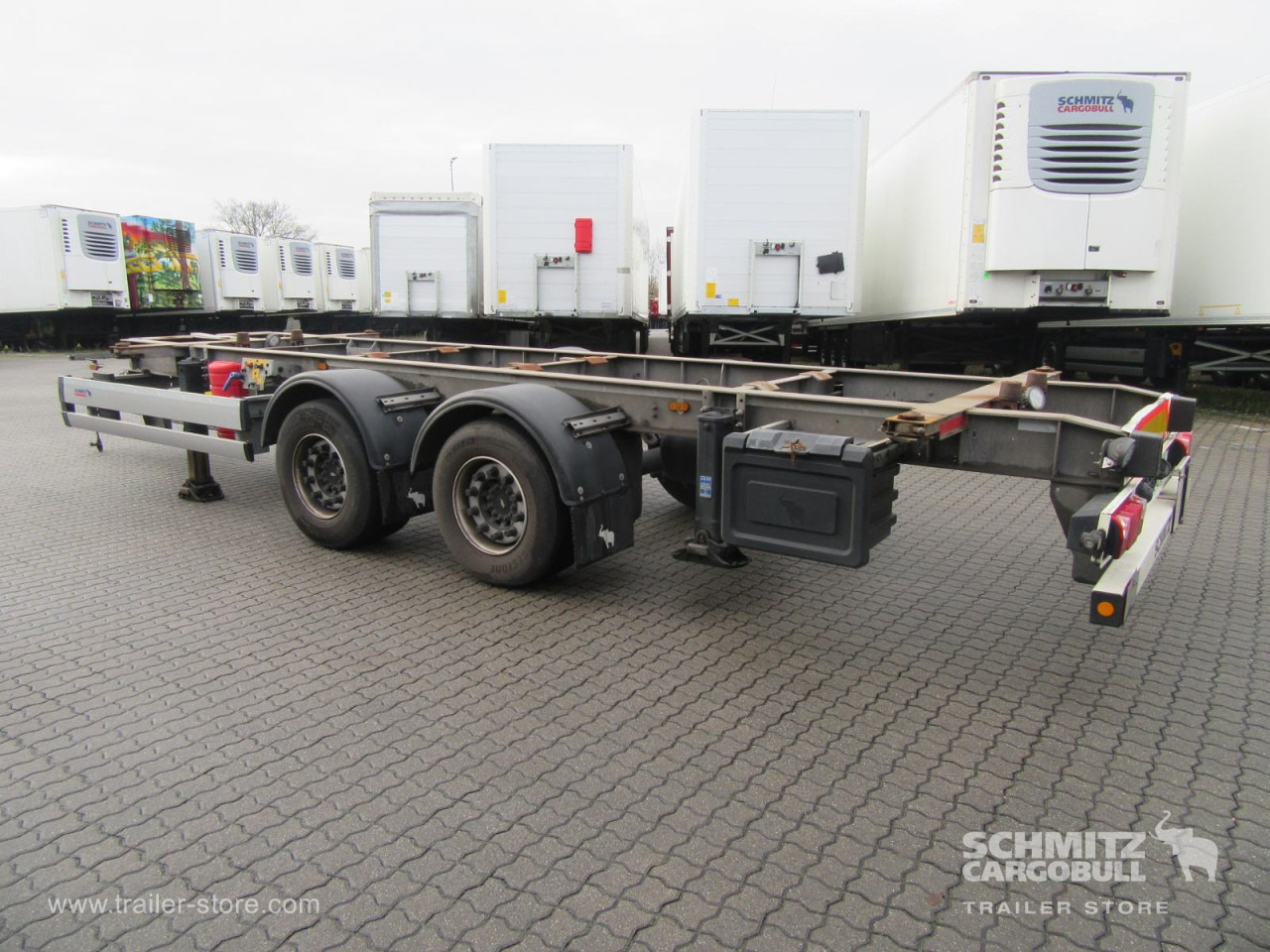 SCHMITZ Zentralachsanhänger Wechselfahrgestell - קרון נגרר מוביל מכולות/ החלפת גוף: תמונה 4 SCHMITZ Zentralachsanhänger Wechselfahrgestell - קרון נגרר מוביל מכולות/ החלפת גוף: תמונה 4