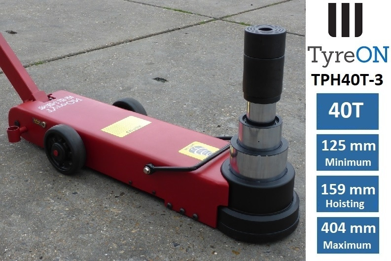 TPH40T-3 Air hydraulic jack 40 Tons - Minimum height 12,5 cm - ציוד לסדנאות: תמונה 1 TPH40T-3 Air hydraulic jack 40 Tons - Minimum height 12,5 cm - ציוד לסדנאות: תמונה 1