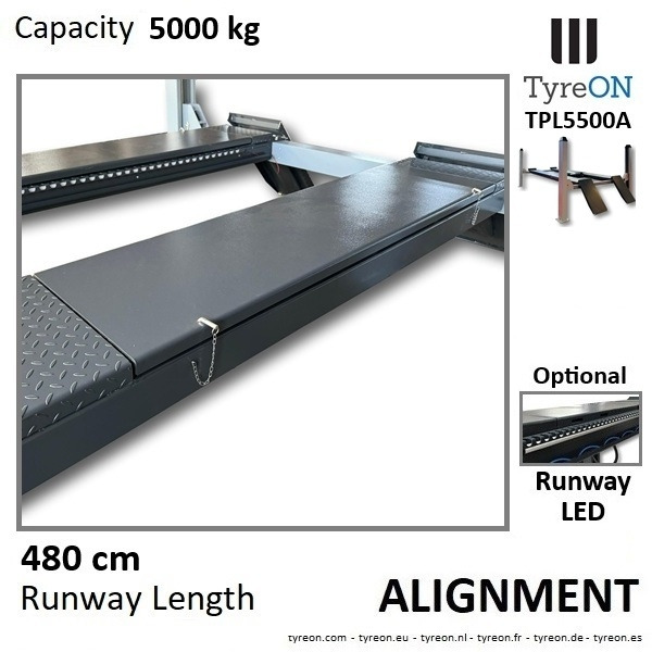 TPL5500A 4 post alignment car lift - 4.8 meter runways - 5T - ציוד לסדנאות: תמונה 3 TPL5500A 4 post alignment car lift - 4.8 meter runways - 5T - ציוד לסדנאות: תמונה 3