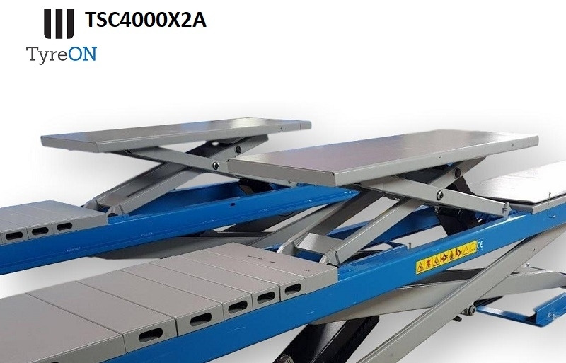 TSC4000X2A Alignment scissor lift - On floor - Free wheel lifting system - 4.8 m lightened runways - 4T - Mounted on the floor - ציוד לסדנאות: תמונה 5 TSC4000X2A Alignment scissor lift - On floor - Free wheel lifting system - 4.8 m lightened runways - 4T - Mounted on the floor - ציוד לסדנאות: תמונה 5
