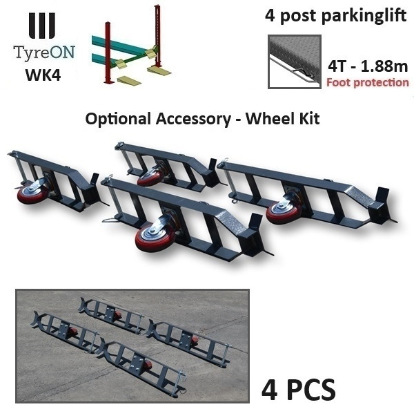 WK4 wheel kit for 4 column parking lifts - ציוד לסדנאות: תמונה 1 WK4 wheel kit for 4 column parking lifts - ציוד לסדנאות: תמונה 1