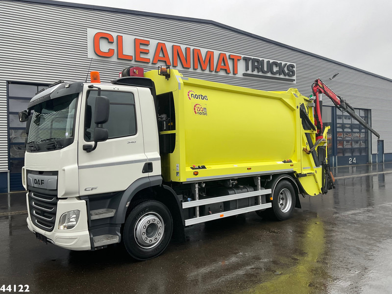 DAF FA CF 340 Euro 6 Norba 17 m³ + Palfinger 3.8 Tonmeter laadkraan + Winch - משאית אשפה: תמונה 1 DAF FA CF 340 Euro 6 Norba 17 m³ + Palfinger 3.8 Tonmeter laadkraan + Winch - משאית אשפה: תמונה 1