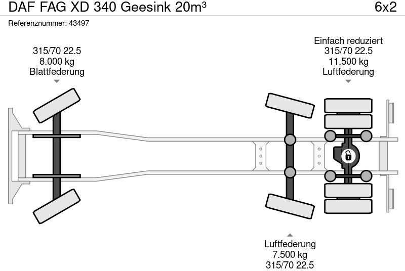 משאית אשפה DAF FAG XD 340 Geesink 20m³: תמונה 18