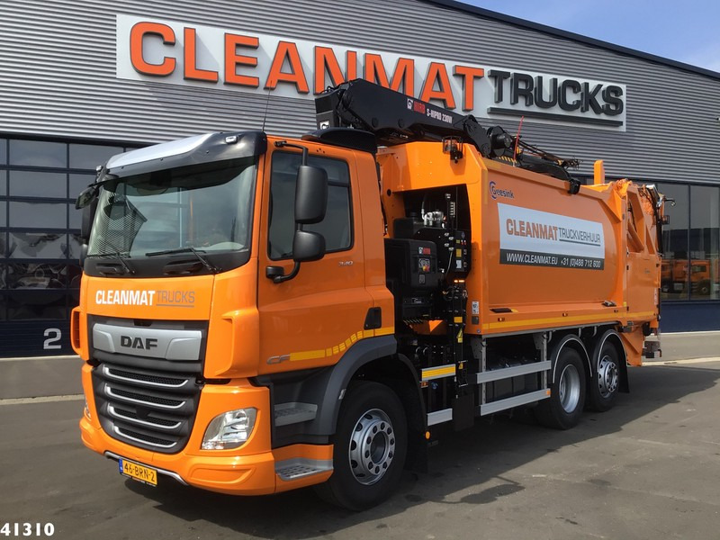 DAF FAN CF 340 Hiab 23 ton/meter laadkraan - משאית אשפה: תמונה 1 DAF FAN CF 340 Hiab 23 ton/meter laadkraan - משאית אשפה: תמונה 1