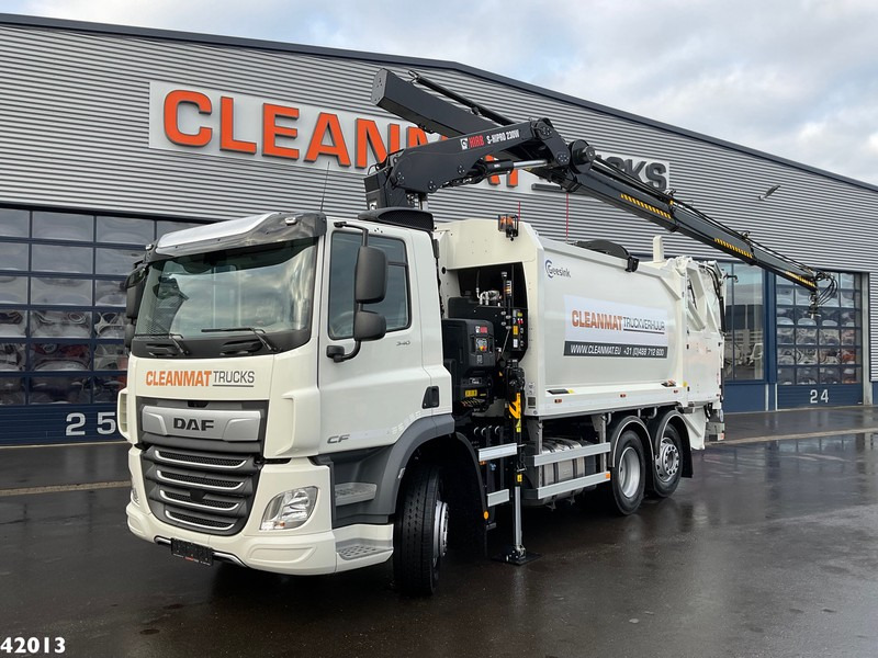 DAF FAN CF 340 Hiab 23 ton/meter laadkraan - משאית אשפה: תמונה 1 DAF FAN CF 340 Hiab 23 ton/meter laadkraan - משאית אשפה: תמונה 1