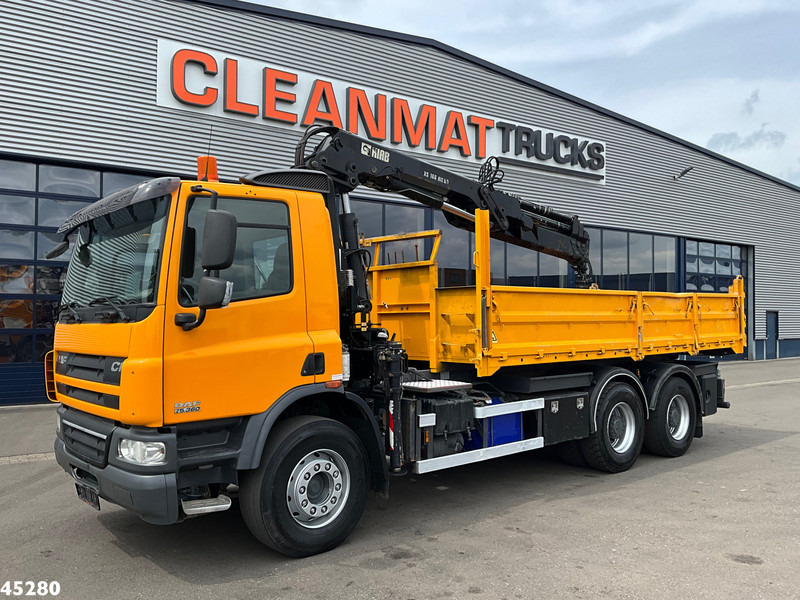 DAF FAT 75 CF 340 6x4 Manual Full steel Hiab 16 Tonmeter laadkraan - מזהיר, משאית מנוף: תמונה 3 DAF FAT 75 CF 340 6x4 Manual Full steel Hiab 16 Tonmeter laadkraan - מזהיר, משאית מנוף: תמונה 3
