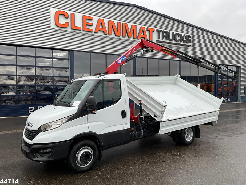 Iveco Daily 72C18 HMF laadkraan 3,4 Tonmeter laadkraan + Meiller 3-zijdige kipper New & Unused!! - מזהיר, משאית מנוף: תמונה 2 Iveco Daily 72C18 HMF laadkraan 3,4 Tonmeter laadkraan + Meiller 3-zijdige kipper New & Unused!! - מזהיר, משאית מנוף: תמונה 2