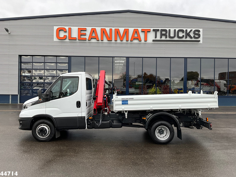 Iveco Daily 72C18 HMF laadkraan 3,4 Tonmeter laadkraan + Meiller 3-zijdige kipper New & Unused!! - מזהיר, משאית מנוף: תמונה 4 Iveco Daily 72C18 HMF laadkraan 3,4 Tonmeter laadkraan + Meiller 3-zijdige kipper New & Unused!! - מזהיר, משאית מנוף: תמונה 4