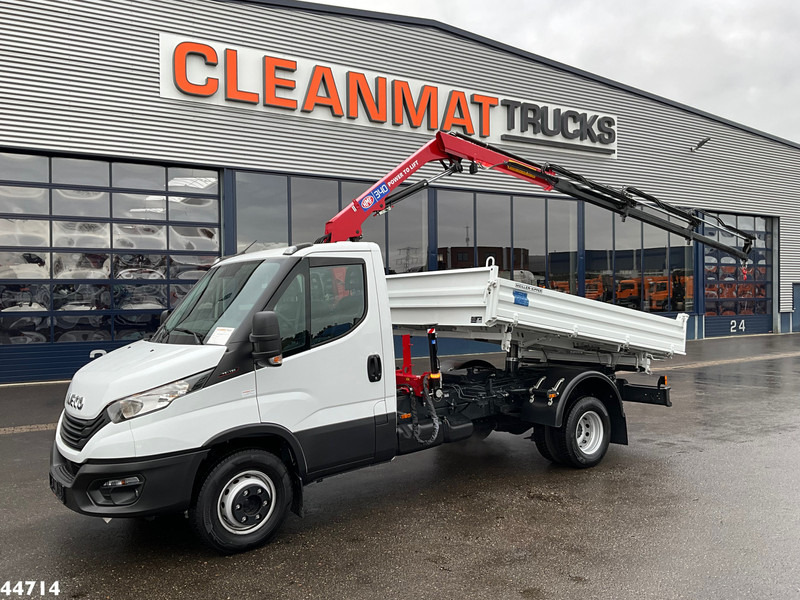 Iveco Daily 72C18 HMF laadkraan 3,4 Tonmeter laadkraan + Meiller 3-zijdige kipper New & Unused!! - מזהיר, משאית מנוף: תמונה 1 Iveco Daily 72C18 HMF laadkraan 3,4 Tonmeter laadkraan + Meiller 3-zijdige kipper New & Unused!! - מזהיר, משאית מנוף: תמונה 1