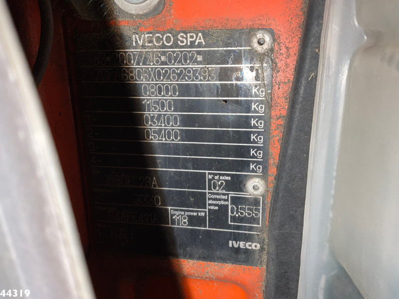 משאית הובלה אוטומטית Iveco Eurocargo 80EL16 Euro 6 Autotransporter met oprijrampen Just 133.305 km!: תמונה 16