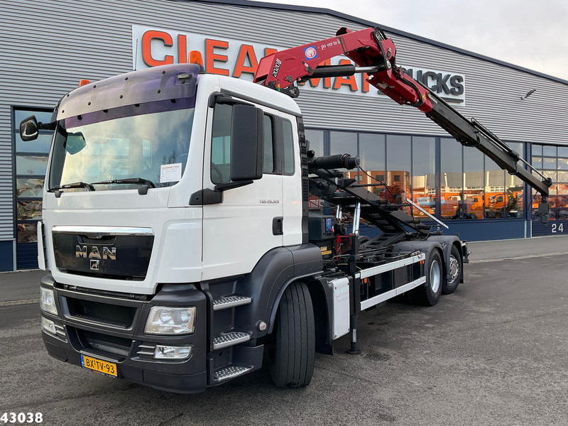 MAN TGS 26.320 HMF 20 Tonmeter laadkraan - משאית מערכת כבלים, משאית מנוף: תמונה 1 MAN TGS 26.320 HMF 20 Tonmeter laadkraan - משאית מערכת כבלים, משאית מנוף: תמונה 1