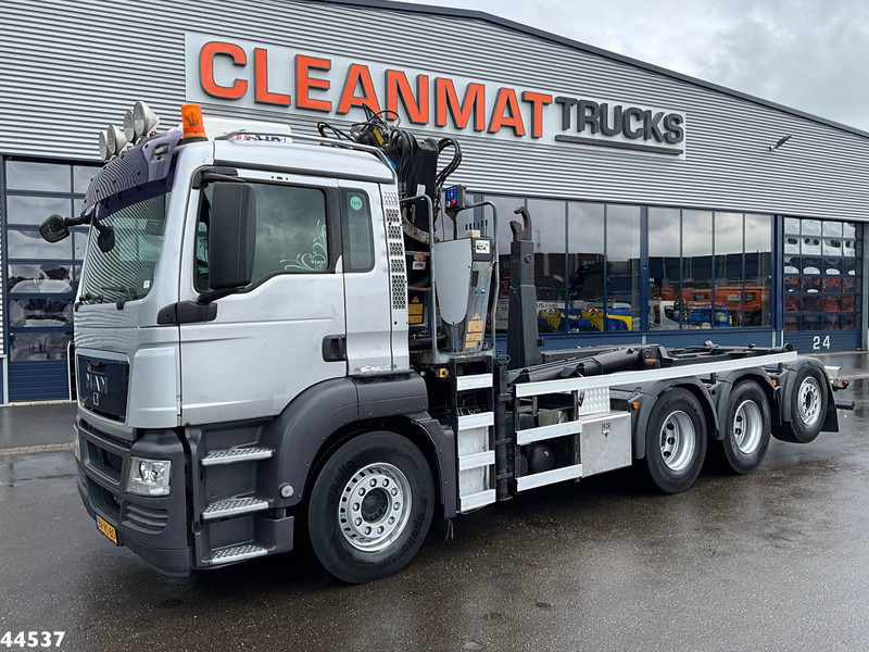 משאית הרמת וו MAN TGS 35.400 8x4 HMF 16 Tonmeter Z-kraan: תמונה 6