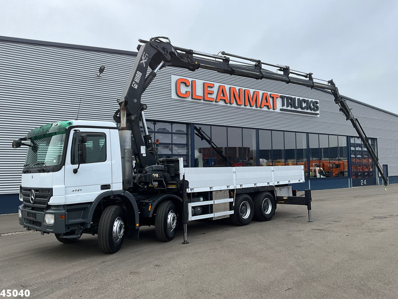 Mercedes-Benz Actros 4141 8x4 manual Hiab 32 Tonmeter laadkraan + Fly-jib - משאית מנוף: תמונה 1 Mercedes-Benz Actros 4141 8x4 manual Hiab 32 Tonmeter laadkraan + Fly-jib - משאית מנוף: תמונה 1