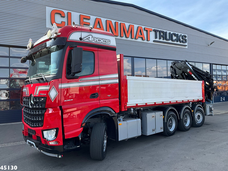 Mercedes-Benz Arocs 3263 8x4 Hiab 37 Tonmeter laadkraan + Fly-Jib - מזהיר, משאית מנוף: תמונה 3 Mercedes-Benz Arocs 3263 8x4 Hiab 37 Tonmeter laadkraan + Fly-Jib - מזהיר, משאית מנוף: תמונה 3
