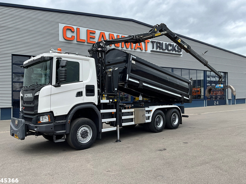 Scania G 410 6x6 Euro 6 Palfinger 17 Tonmeter Z-kraan - מזהיר, משאית מנוף: תמונה 1 Scania G 410 6x6 Euro 6 Palfinger 17 Tonmeter Z-kraan - מזהיר, משאית מנוף: תמונה 1