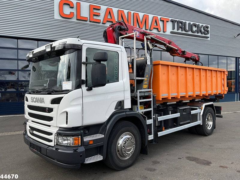 Scania P 320 HMF 12 Tonmeter Z-kraan + Kipper 11m³ - מזהיר, משאית מנוף: תמונה 2 Scania P 320 HMF 12 Tonmeter Z-kraan + Kipper 11m³ - מזהיר, משאית מנוף: תמונה 2