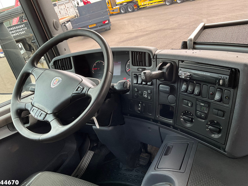 מזהיר, משאית מנוף Scania P 320 HMF 12 Tonmeter Z-kraan + Kipper 11m³: תמונה 14